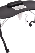 Giantex Folding Portable Vented Manicure Table Nail Desk Salon Spa With Fan &Bag
