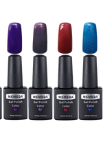 Memeda 6pc Color Gel Nail Art Polish Uv Led Light Manicure Set